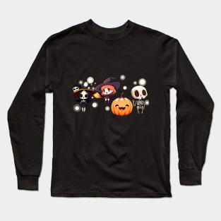 chibis welcome to halloween Long Sleeve T-Shirt